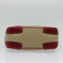 CELINE Macadam Canvas Shoulder Bag PVC Beige Gold Auth 138824-5