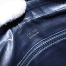 CELINE C Sulky Shoulder Bag PVC Navy Gold Auth 138826-17