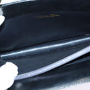 Christian Dior Hand Bag Leather 2way Black Gold Auth 138827-18