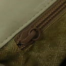 BOTTEGA VENETA INTRECCIATO Hand Bag Leather 2way White Gold Auth 138828-11