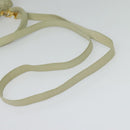 BOTTEGA VENETA INTRECCIATO Hand Bag Leather 2way White Gold Auth 138828-9