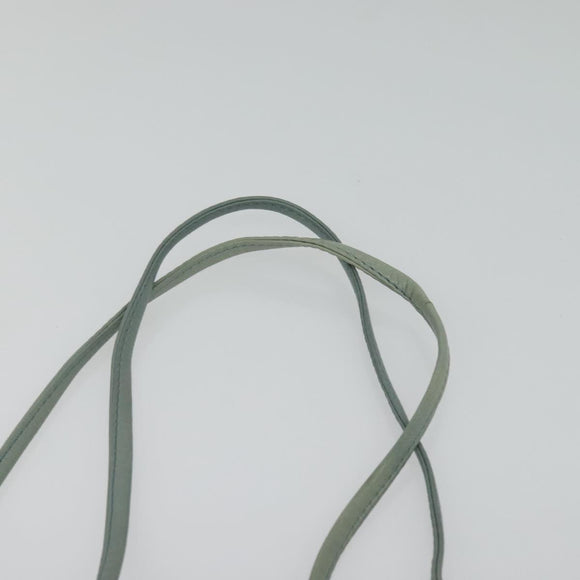 BOTTEGA VENETA INTRECCIATO Shoulder Bag Leather Light Blue Gold Auth 138829