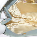 BOTTEGA VENETA INTRECCIATO Shoulder Bag Leather Light Blue Gold Auth 138829-21