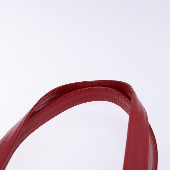 BURBERRY Nova Check Hand Bag Canvas Beige Gold Auth 138832