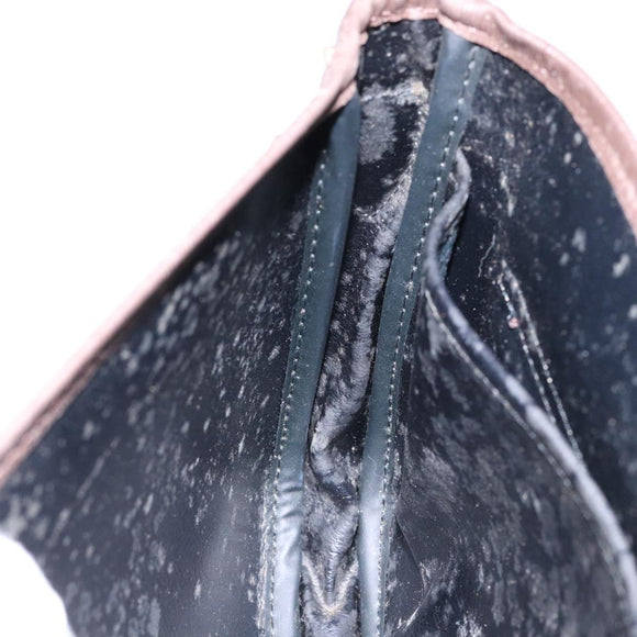 Burberrys Nova Check Shoulder Bag Leather Canvas Beige Gold Auth 138835