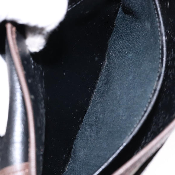 Burberrys Nova Check Shoulder Bag Leather Canvas Beige Gold Auth 138835