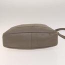 GUCCI Bamboo Hand Bag Leather 2way Gray Gold 282315 Auth 138839-10