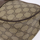 GUCCI GG Supreme Web Sherry Line Shoulder Bag Beige Gold 89 02 032 Auth 138841-10