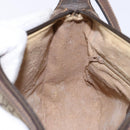 GUCCI GG Supreme Web Sherry Line Shoulder Bag Beige Gold 89 02 032 Auth 138841-21