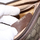 GUCCI GG Supreme Web Sherry Line Shoulder Bag Beige Gold 89 02 032 Auth 138841-12
