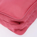 PRADA Shoulder Bag Nylon Pink Silver Auth 138846-11