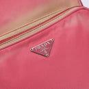 PRADA Shoulder Bag Nylon Pink Silver Auth 138846-14