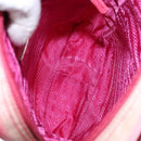 PRADA Shoulder Bag Nylon Pink Silver Auth 138846-17