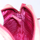 PRADA Shoulder Bag Nylon Pink Silver Auth 138846-18