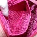 PRADA Shoulder Bag Nylon Pink Silver Auth 138846-20