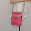 PRADA Shoulder Bag Nylon Pink Silver Auth 138846-24