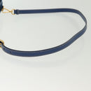 PRADA Hand Bag Nylon 2way Blue Gold Auth 138847-8