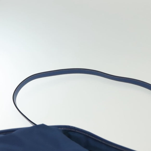 PRADA Hand Bag Nylon 2way Blue Gold Auth 138847