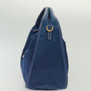 PRADA Hand Bag Nylon 2way Blue Gold Auth 138847-3