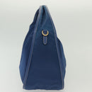 PRADA Hand Bag Nylon 2way Blue Gold Auth 138847-4