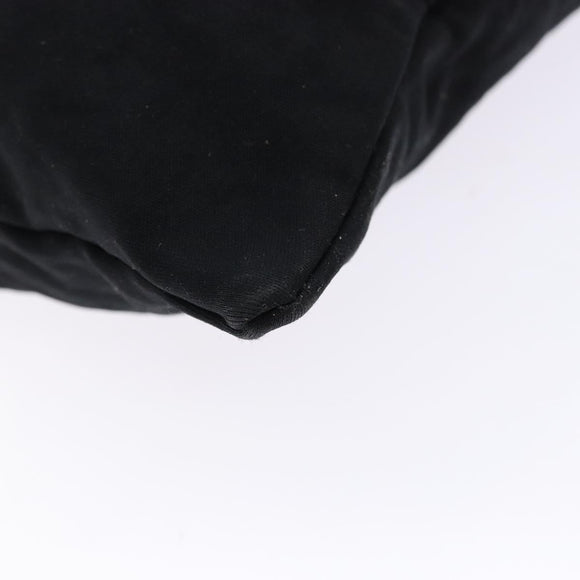 FENDI Tote Bag Nylon Black Silver Auth 138857