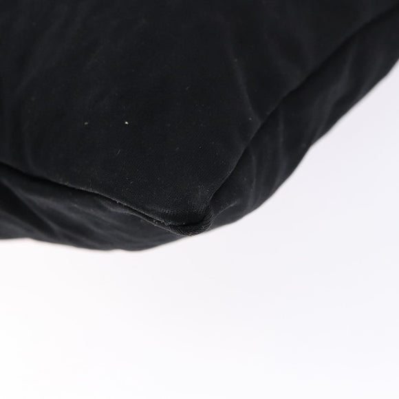 FENDI Tote Bag Nylon Black Silver Auth 138857