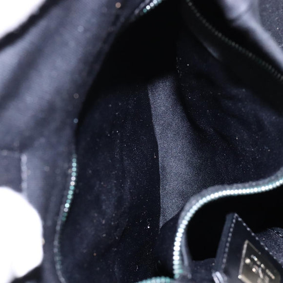 FENDI Tote Bag Nylon Black Silver Auth 138857