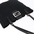FENDI Tote Bag Black Silver Auth 138857-6