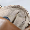 FENDI Zucchino Canvas Phone Pouch Brown Gold Auth 138859-12