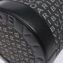 BVLGARI Logo Mania B-ZERO1 Hand Bag Canvas Black Silver Auth 138860-11