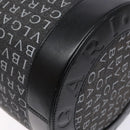 BVLGARI Logo Mania B-ZERO1 Hand Bag Canvas Black Silver Auth 138860-12