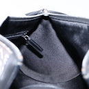 BVLGARI Logo Mania B-ZERO1 Hand Bag Canvas Black Silver Auth 138860-17