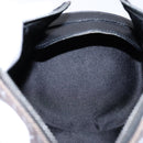 BVLGARI Logo Mania B-ZERO1 Hand Bag Canvas Black Silver Auth 138860-18