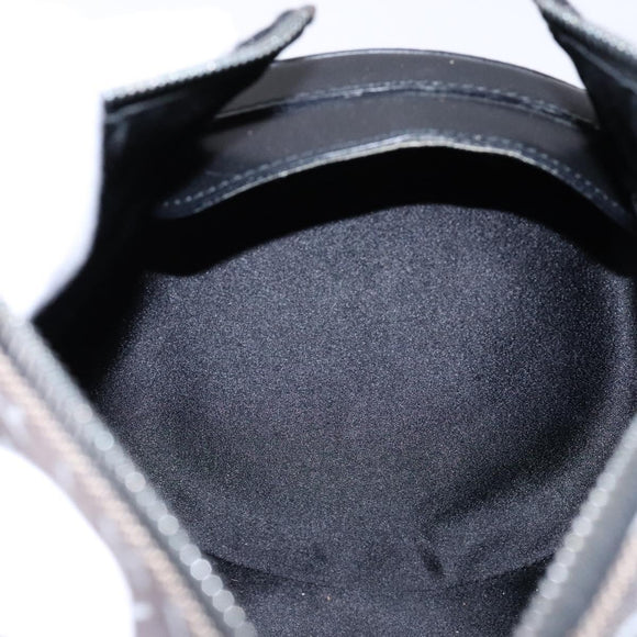 BVLGARI Logo Mania B-ZERO1 Hand Bag Canvas Black Silver Auth 138860