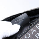 BVLGARI Logo Mania B-ZERO1 Hand Bag Canvas Black Silver Auth 138860-20