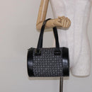 BVLGARI Logo Mania B-ZERO1 Hand Bag Canvas Black Silver Auth 138860-21