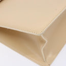 BVLGARI Shoulder Bag Leather Beige Gold Auth 138861-11