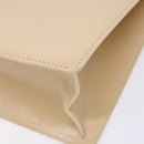 BVLGARI Shoulder Bag Leather Beige Gold Auth 138861-12