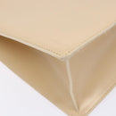 BVLGARI Shoulder Bag Leather Beige Gold Auth 138861-13