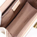 BVLGARI Shoulder Bag Leather Beige Gold Auth 138861-17