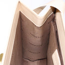 BVLGARI Shoulder Bag Leather Beige Gold Auth 138861-19