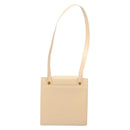 BVLGARI Shoulder Bag Leather Beige Gold Auth 138861-3