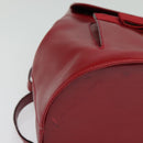 Salvatore Ferragamo Vala Backpack Leather Red Gold Auth 138862-10
