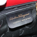 Salvatore Ferragamo Vala Backpack Leather Red Gold Auth 138862-16