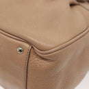 Salvatore Ferragamo Gancini Hand Bag Leather Pink Silver Auth 138865-13