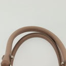 Salvatore Ferragamo Gancini Hand Bag Leather Pink Silver Auth 138865-8
