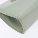 Salvatore Ferragamo Chain Vala Shoulder Bag Enamel Light Blue Silver Auth 138868-14