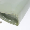 Salvatore Ferragamo Chain Vala Shoulder Bag Enamel Light Blue Silver Auth 138868-16