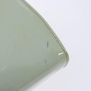 Salvatore Ferragamo Chain Vala Shoulder Bag Enamel Light Blue Silver Auth 138868-10