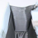 Salvatore Ferragamo Chain Vala Shoulder Bag Enamel Light Blue Silver Auth 138868-19